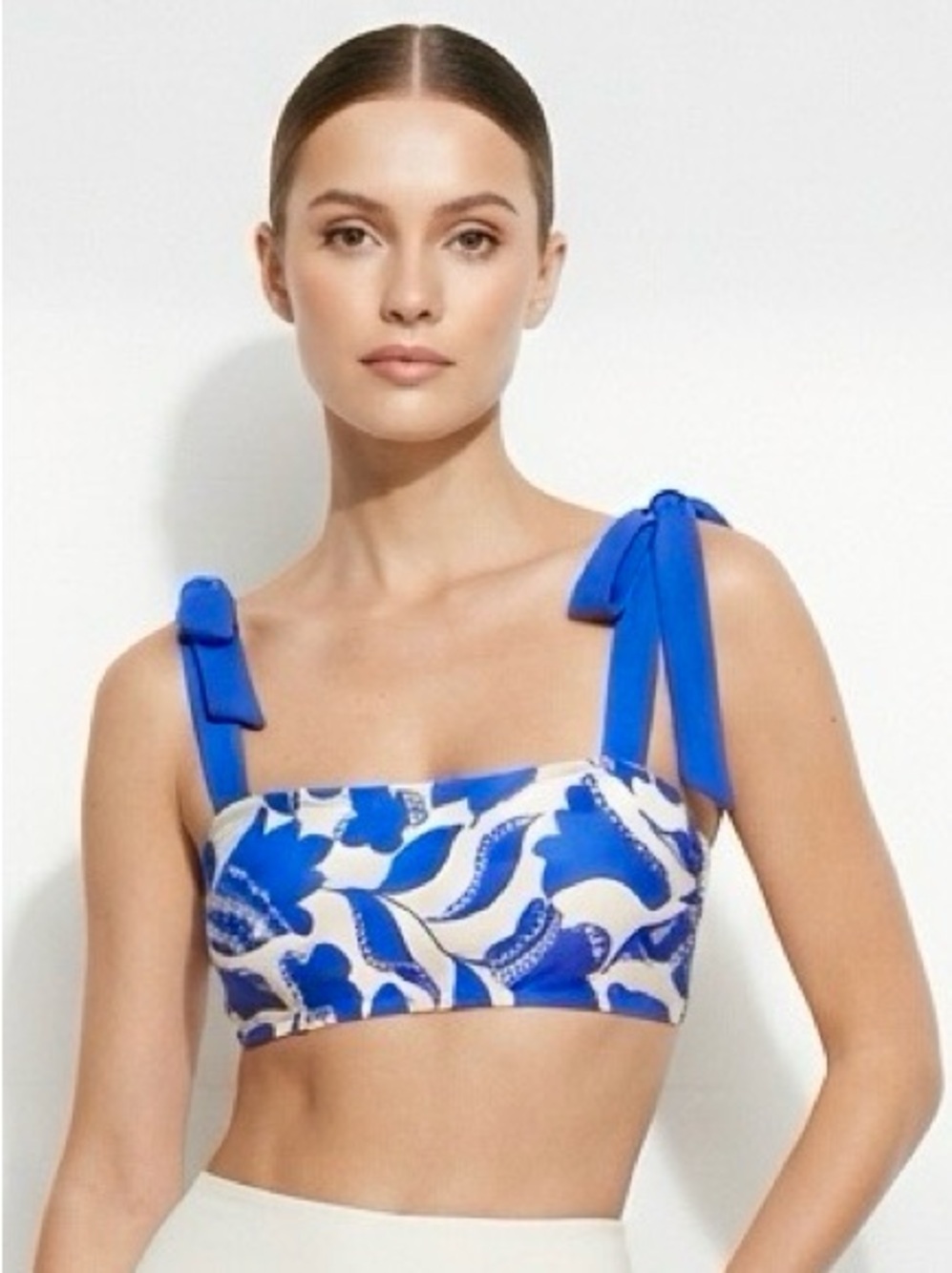 Kate Spade Women’s Blue Floral Strap Swim Top